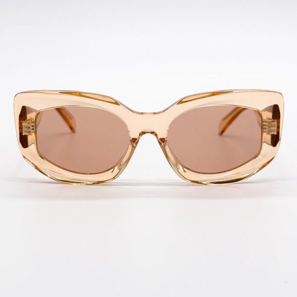 NEW CELINE CL40277F 42J WOMEN ORANGE BROWN SUNGLASSES CELINE - Picture 3 of 13